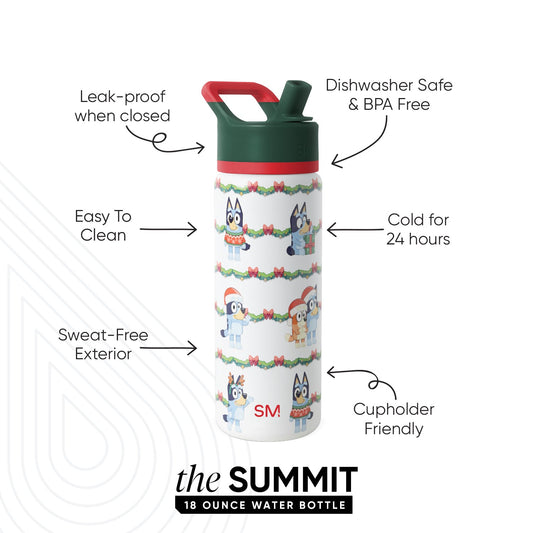 Summit Kids Water Bottle with Straw Lid