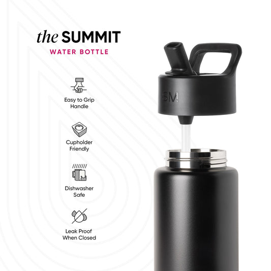 Summit Water Bottle with Straw Lid