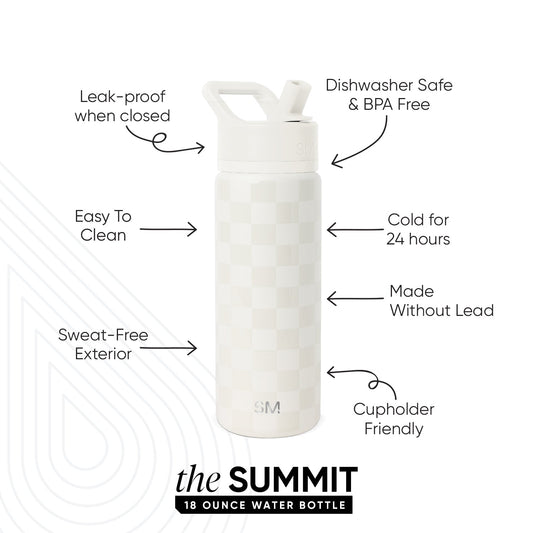 Summit Kids Water Bottle with Straw Lid