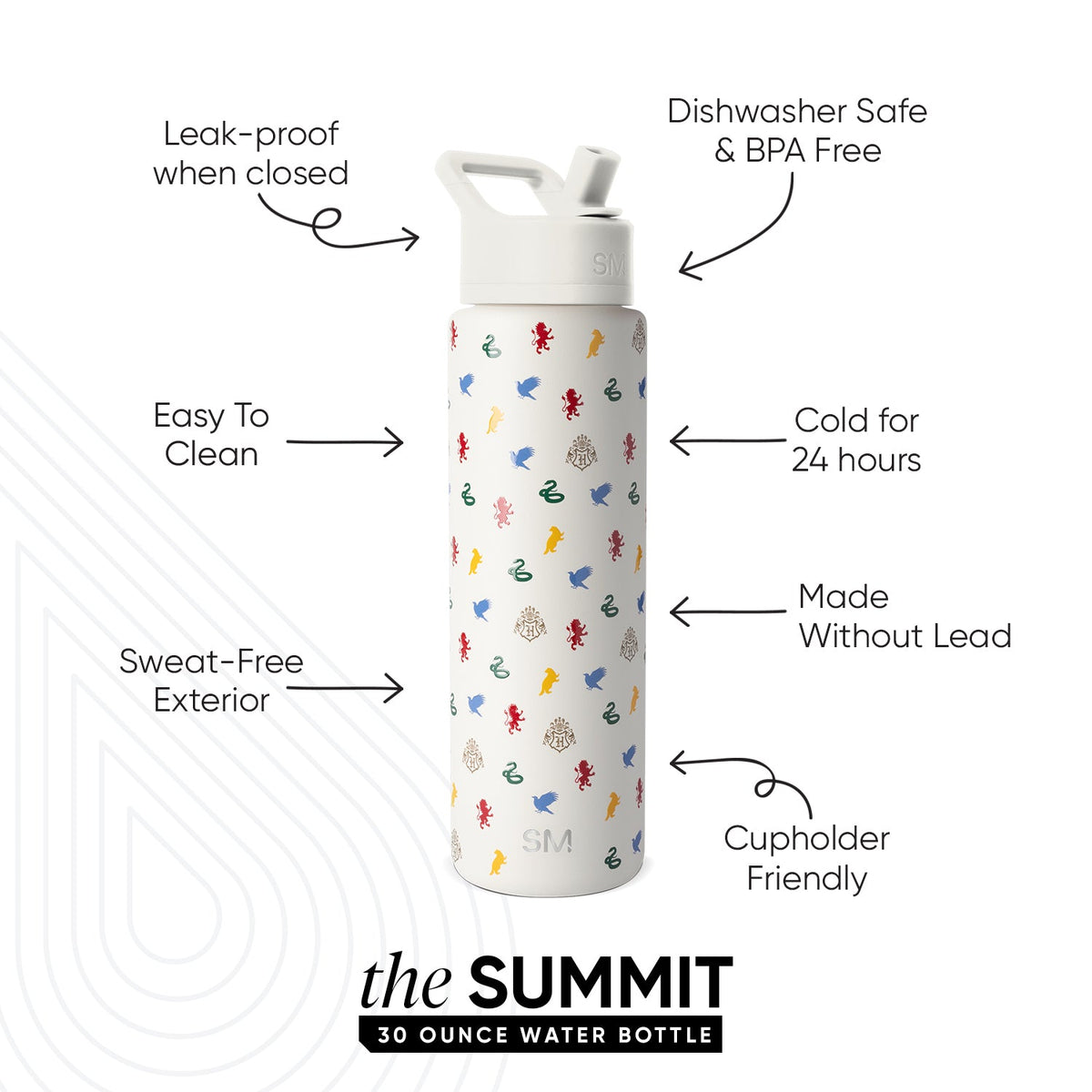 Summit Water Bottle with Straw Lid