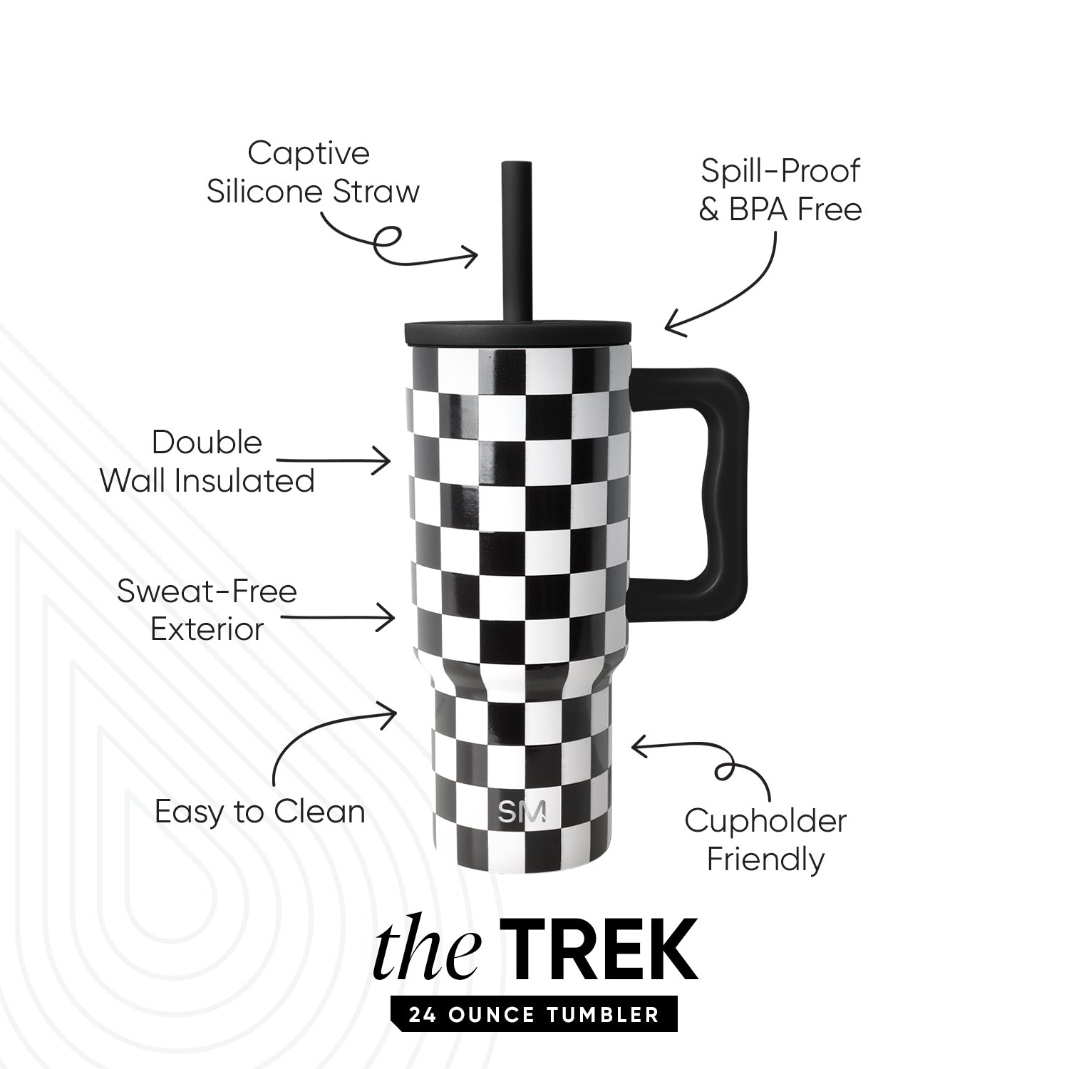 Trek Kids Tumbler with Silicone Straw Lid