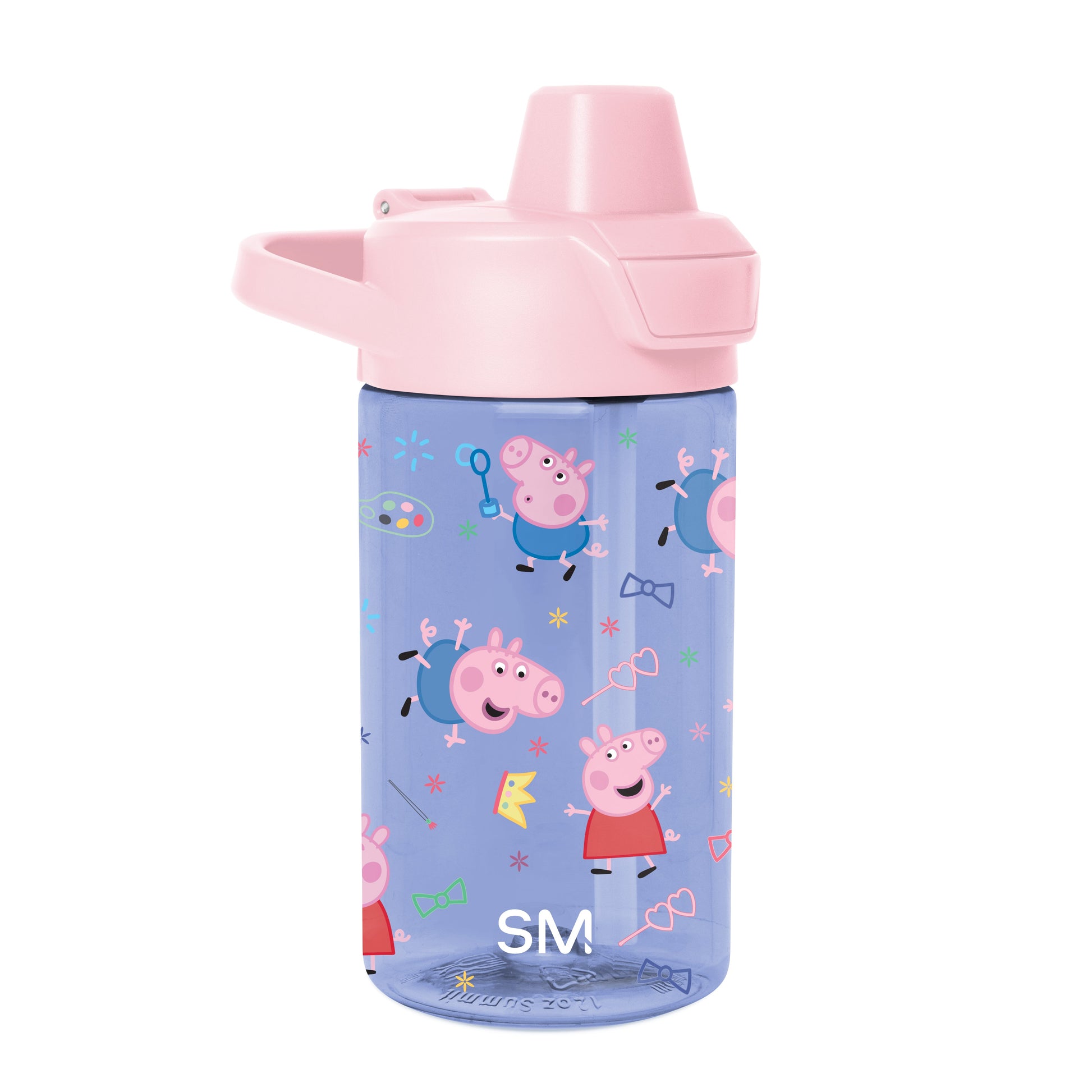 Summit Kids Plastic Water Bottle with Simple Flip Straw Lid