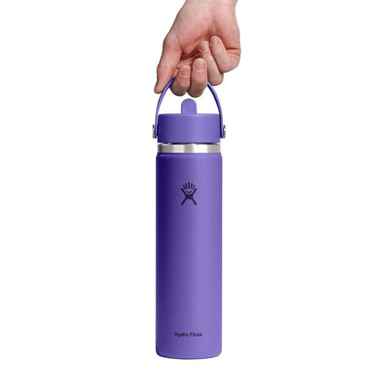 24 oz Wide Mouth with Flex Straw Cap - Utopia Purple
