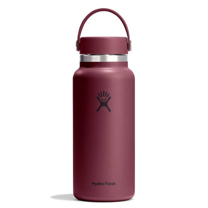 32 oz Wide Mouth Bottle - Burgundy
