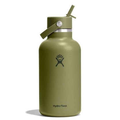 64 oz Wide Mouth with Flex Straw Cap - Palmer Green