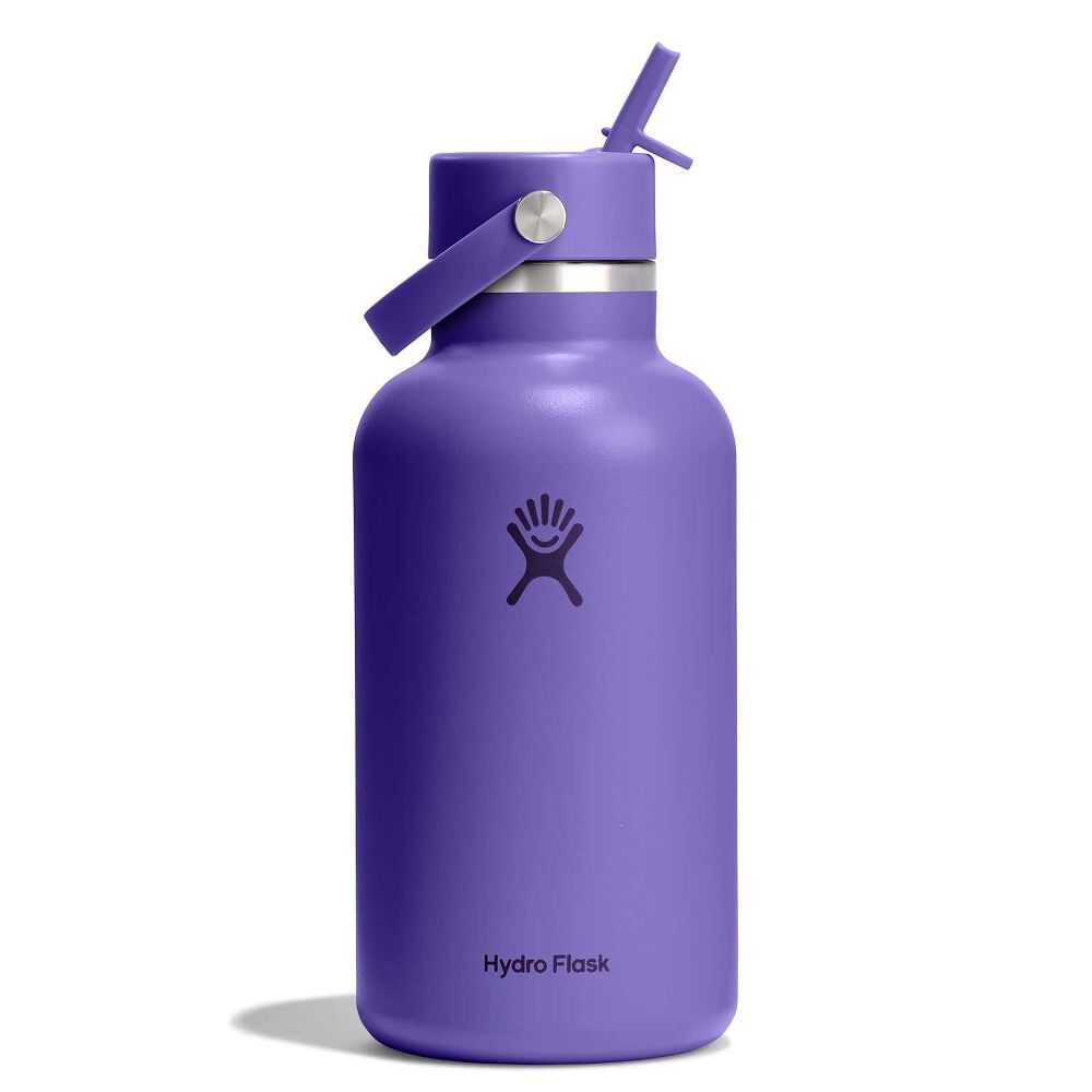 64 oz Wide Mouth with Flex Straw Cap - Utopia Purple
