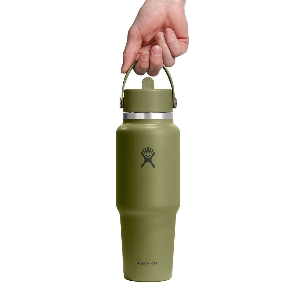 32 oz Travel Bottle with Flex Straw Cap - Palmer Green