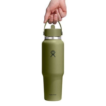 40 oz Travel Bottle with Flex Straw Cap - Palmer Green