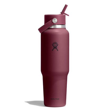 40 oz Travel Bottle with Flex Straw Cap - Burgundy