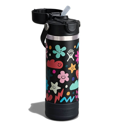 Kids 18 oz Bottle - Daydream Black