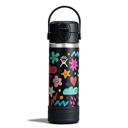 Kids 18 oz Bottle - Daydream Black