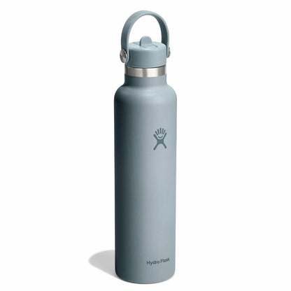 24 oz Standard Mouth with Flex Straw Cap - Shale Gray
