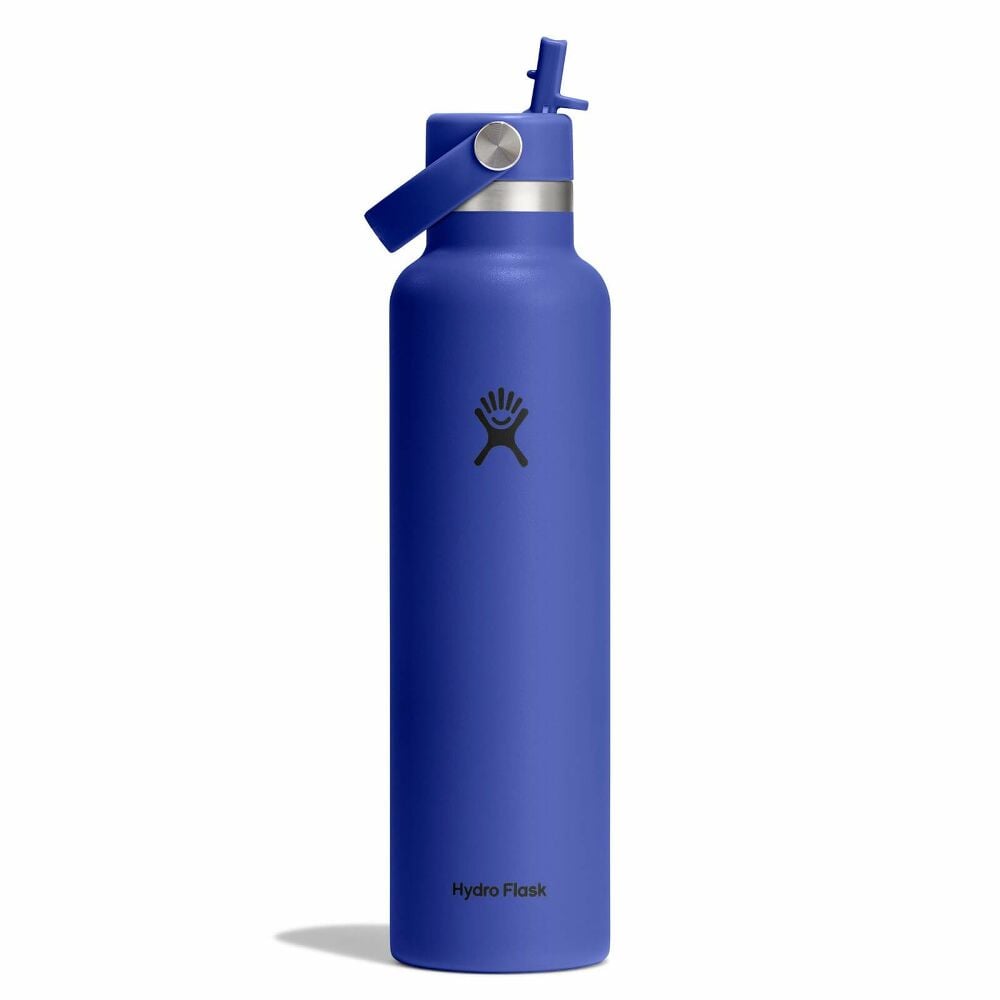 24 oz Standard Mouth with Flex Straw Cap - Capri Blue