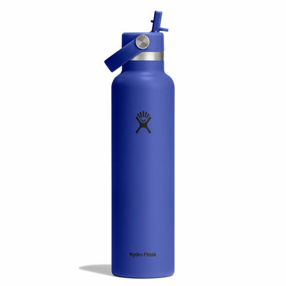 24 oz Standard Mouth with Flex Straw Cap - Capri Blue