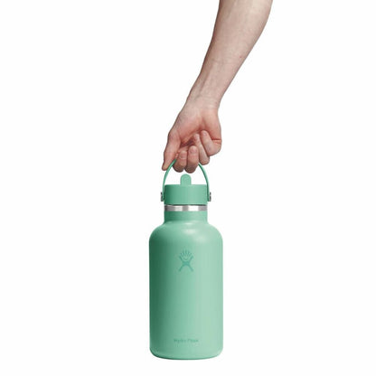 64 oz Wide Mouth with Flex Straw Cap - Mermaid Green