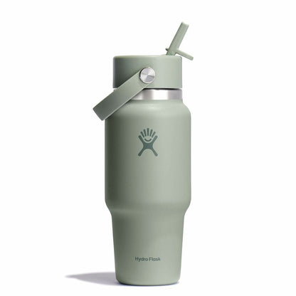 24 oz Travel Bottle with Flex Straw Cap - Agave