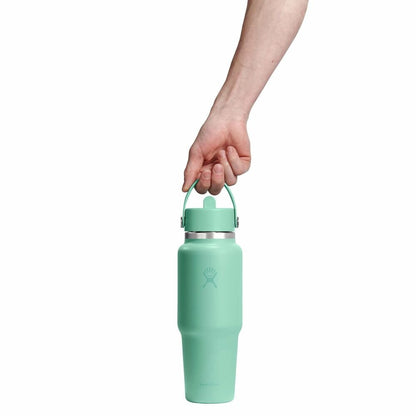 32 oz Travel Bottle with Flex Straw Cap - Mermaid Green