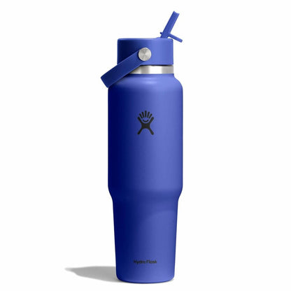 40 oz Travel Bottle with Flex Straw Cap - Capri Blue